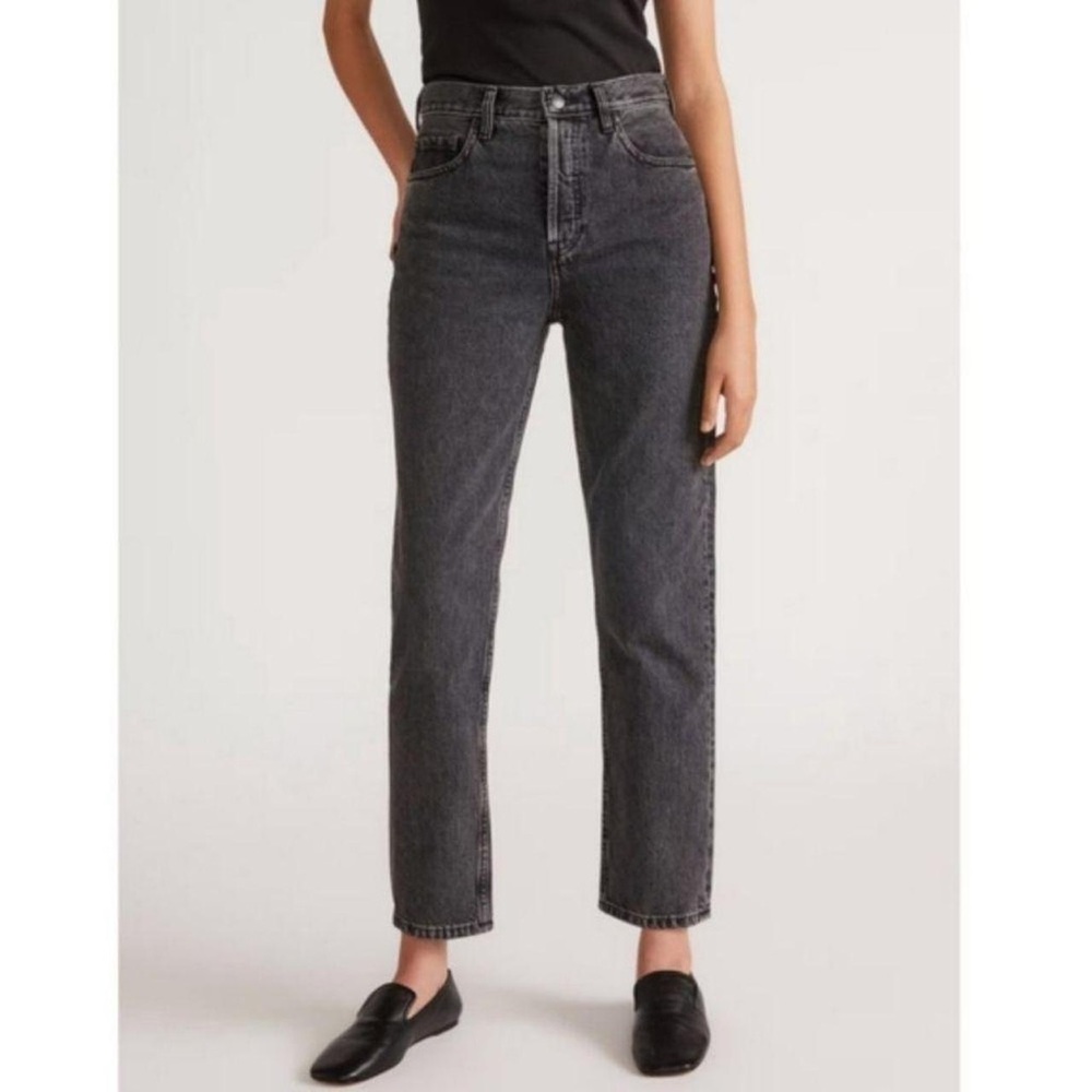 Everlane Women’s 90’s Cheeky Jeans, Cropped in Light Gray, Size 31